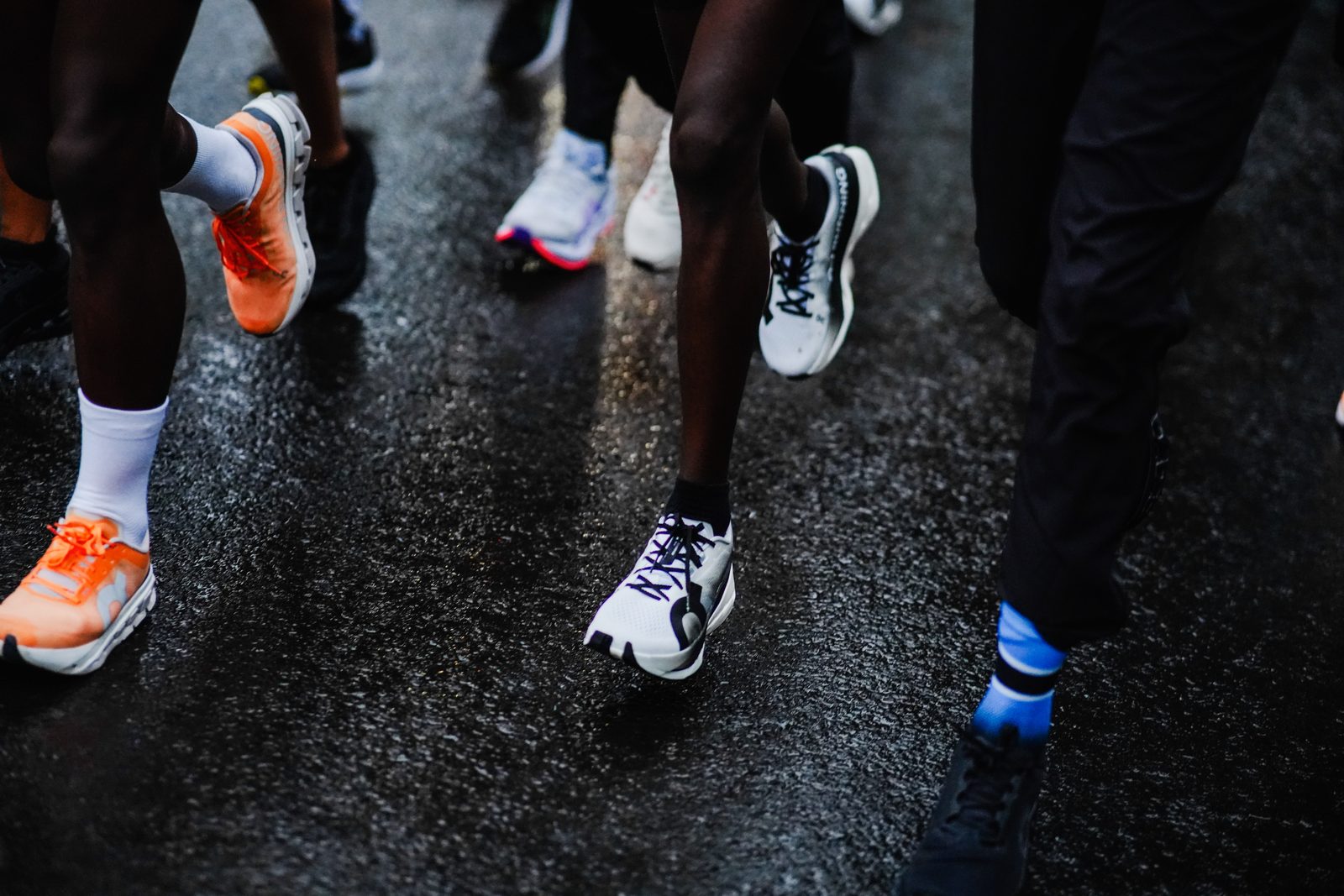 Runners in stride together in Nairobi